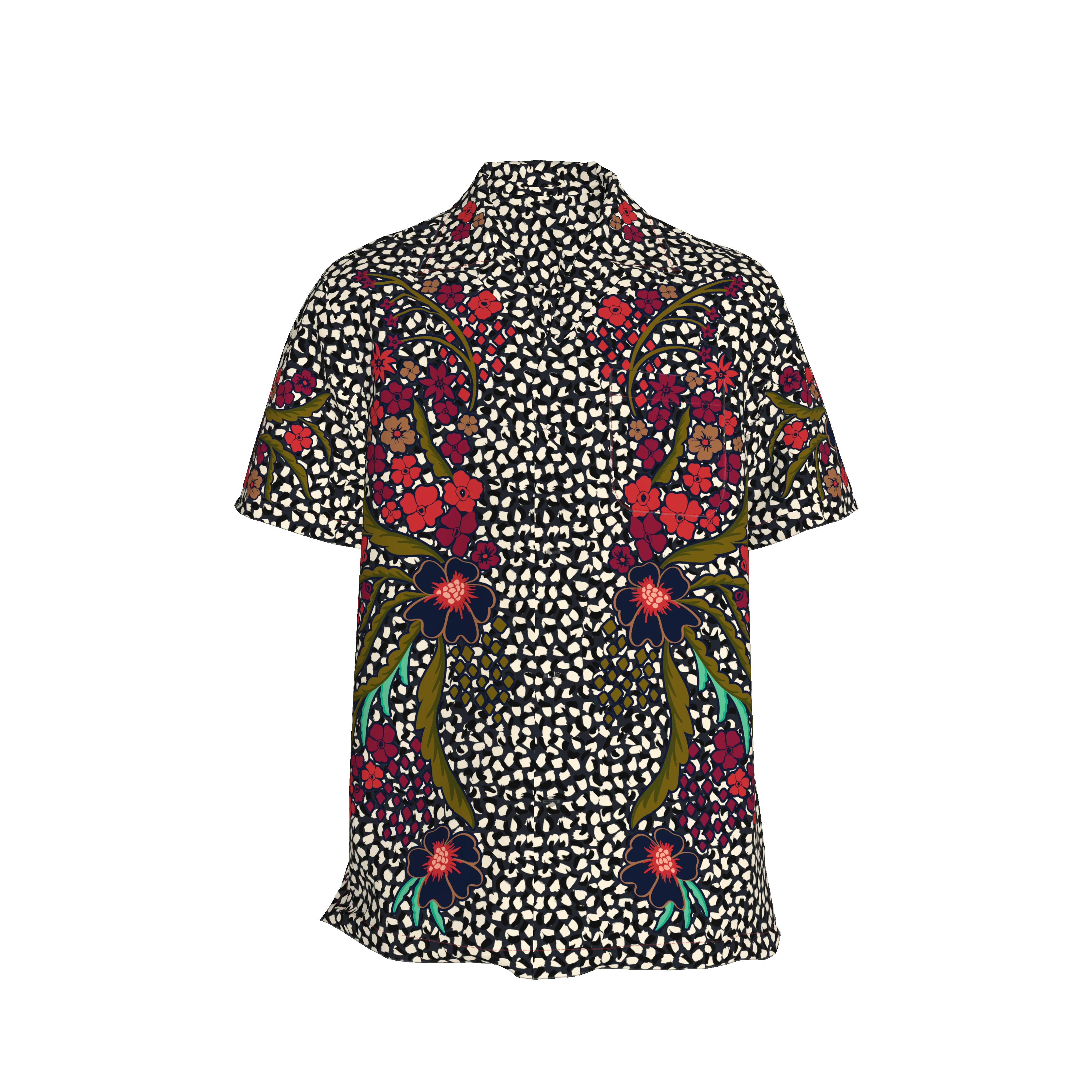 Carter Cabana Shirt | Baroque Floral - Pasdaily