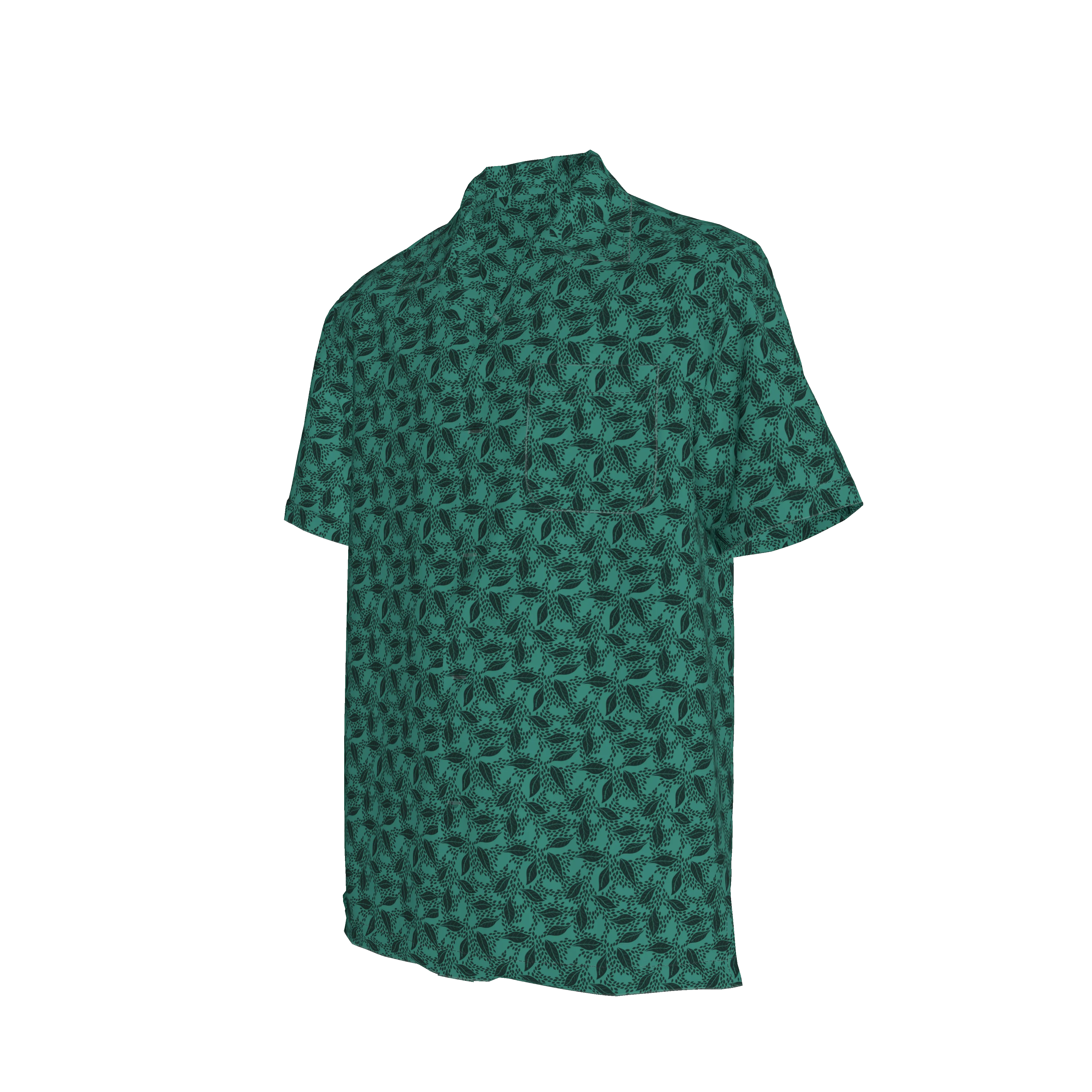 Carter Cabana Shirt | Adventurine Lovely Leaves - Pasdaily