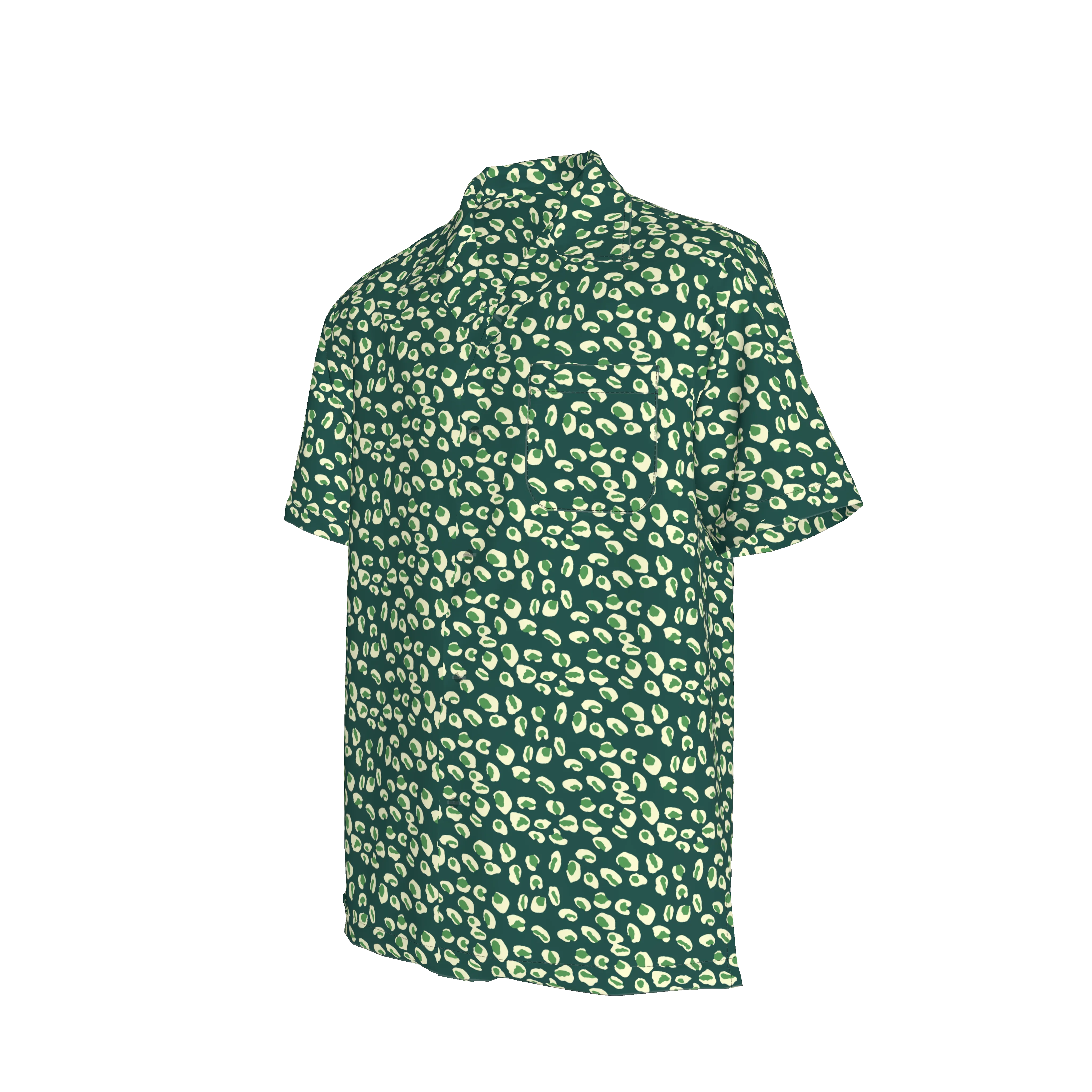 Carter Cabana Shirt | Adventurine and Ecru Leopard - Pasdaily