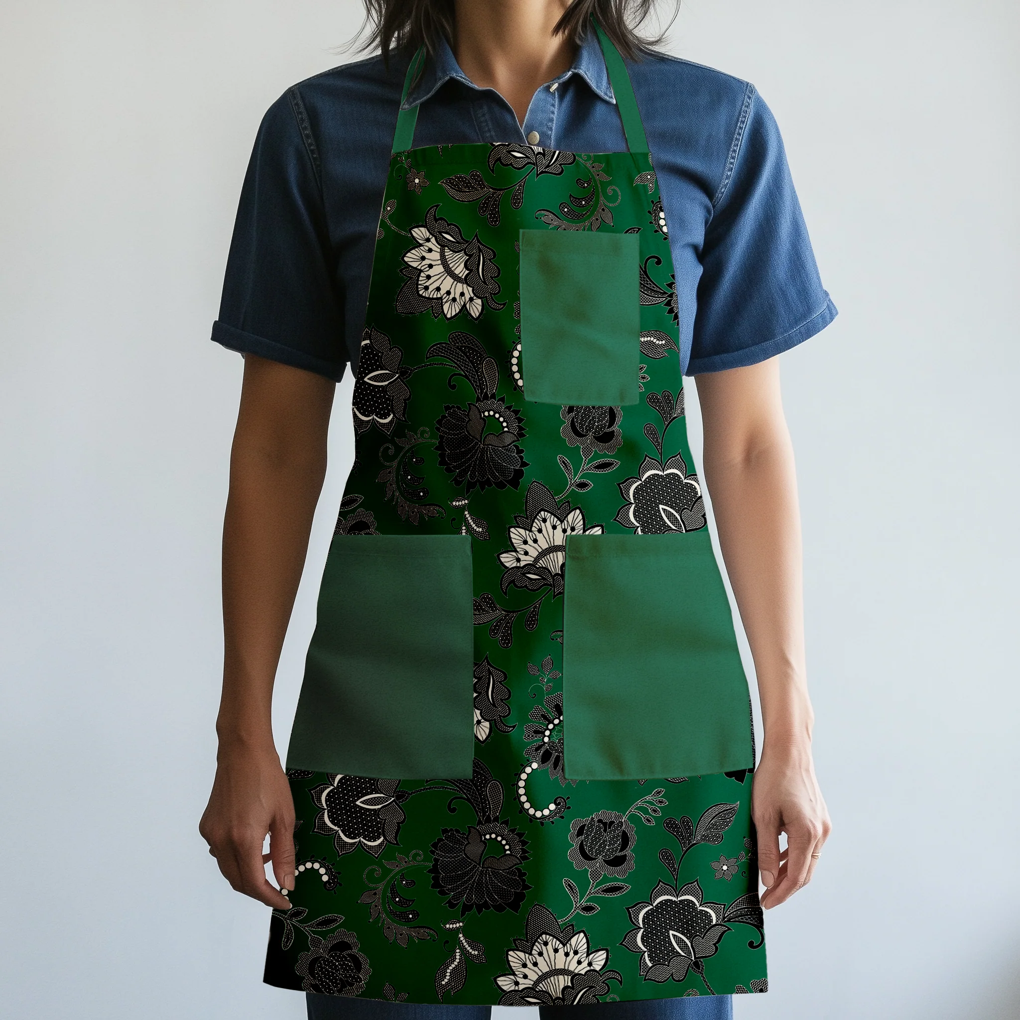 Emerald Legacy Lace Apron - Pasdaily