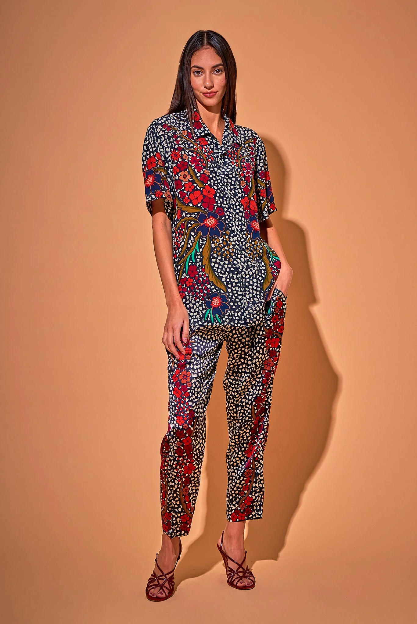 Carter Cabana Shirt | Baroque Floral - Pasdaily