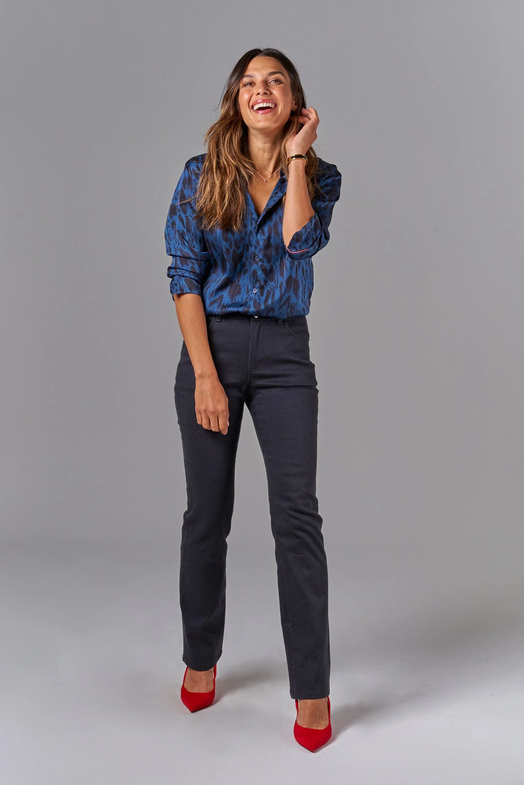 The Brooklyn Button Up | Indigo Safari - Pasdaily