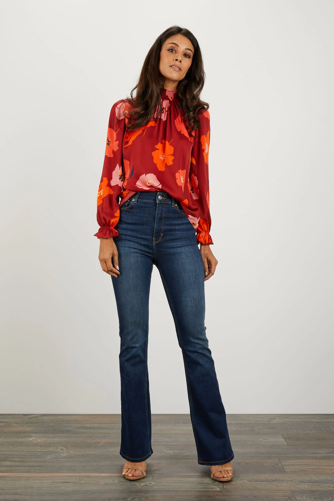 Stella Top | Crimson Poppies - Pasdaily