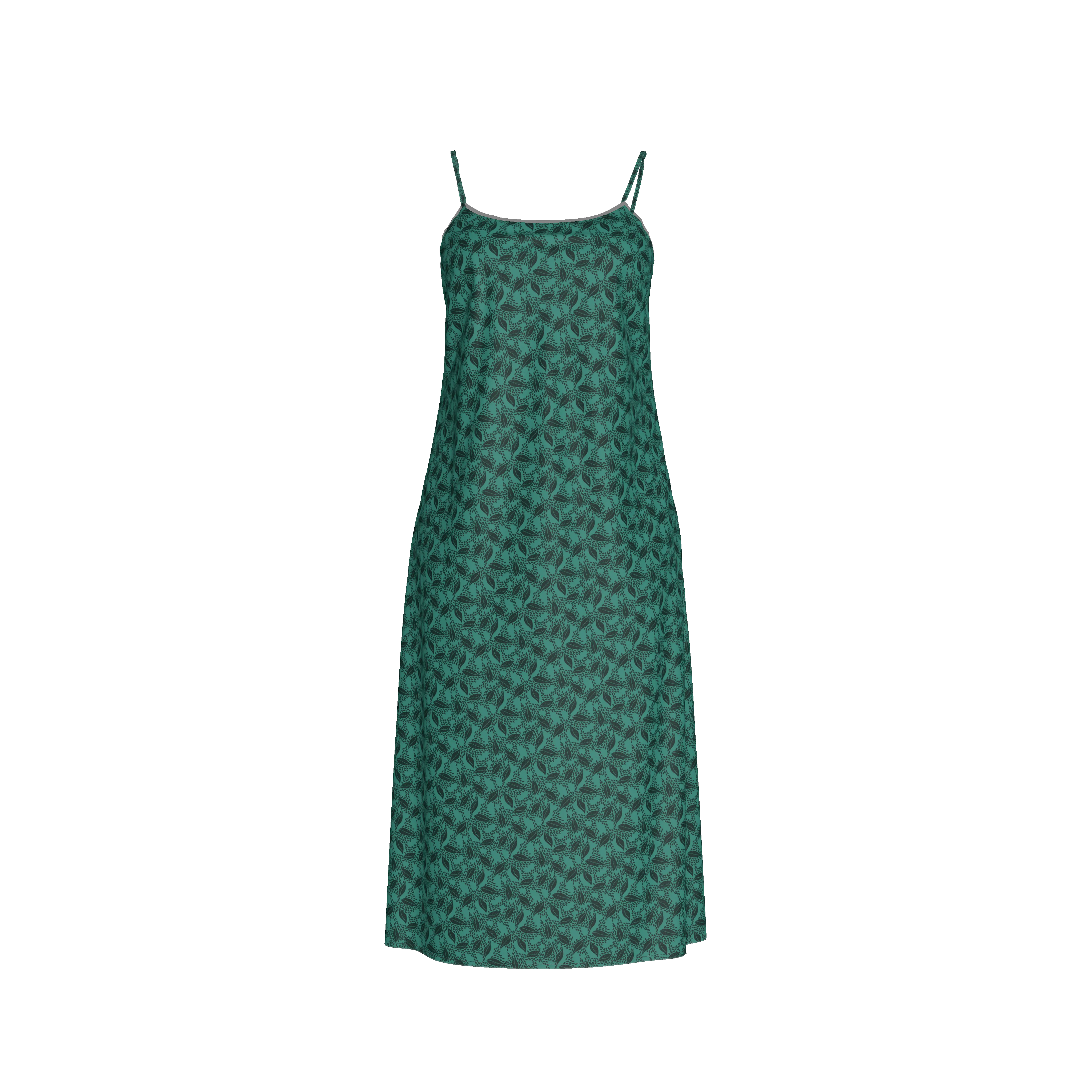 Stevie Slip Dress | Adventurine Lovely Leaves - Pasdaily
