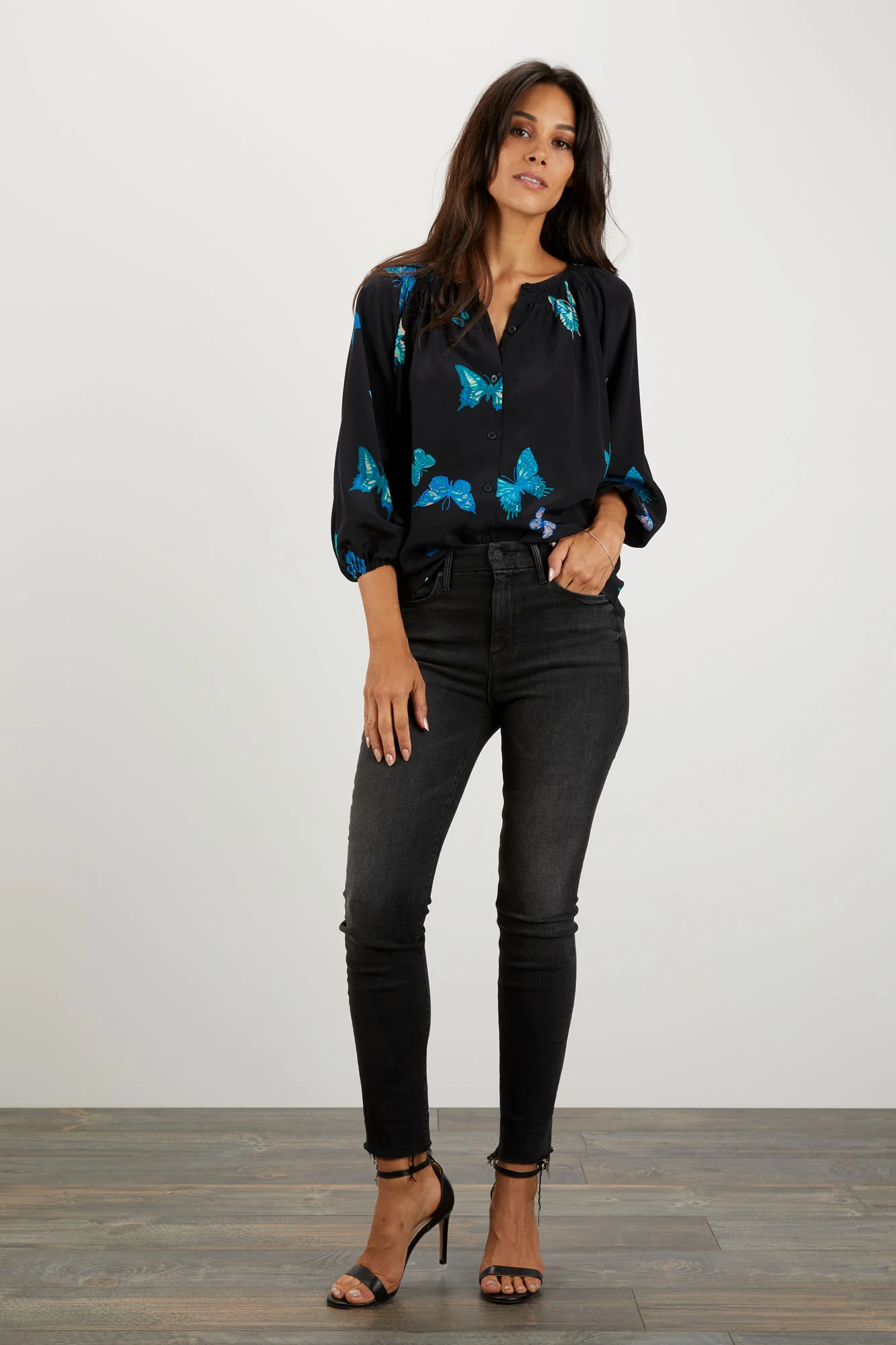 The Classic Blouse | Fluttering Butterflies - Pasdaily