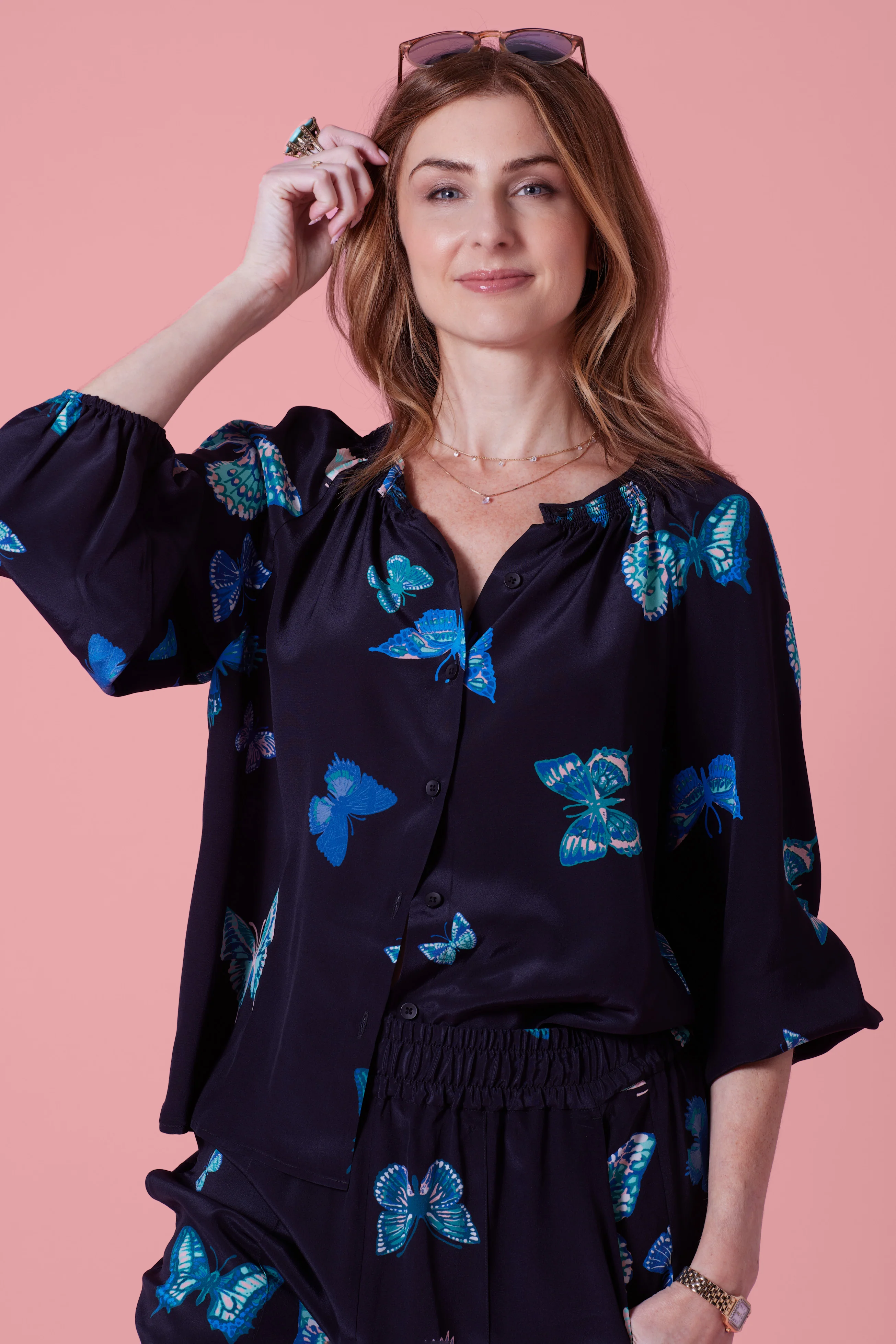 The Julia Pant | Fluttering Butterlies - Pasdaily