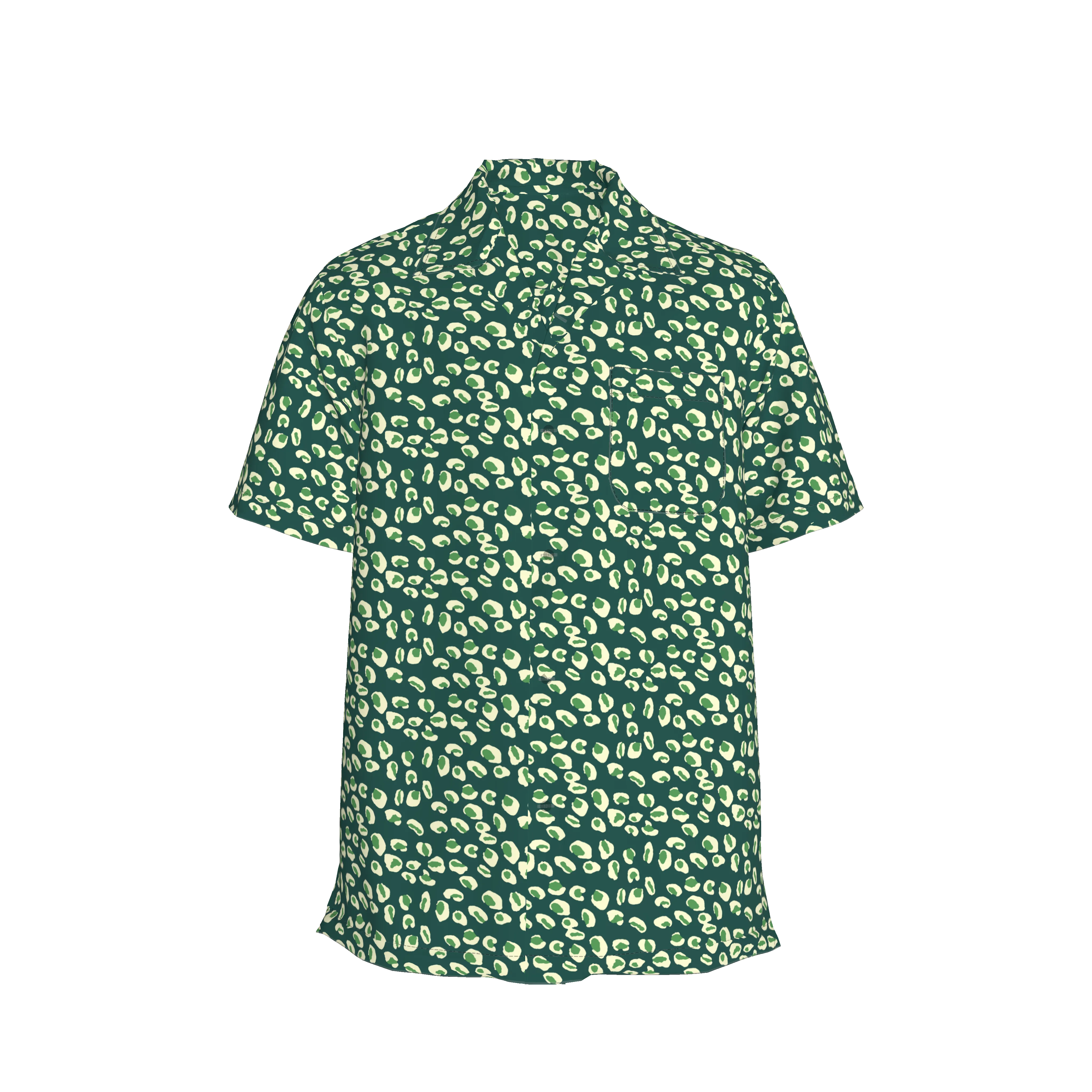 Carter Cabana Shirt | Adventurine and Ecru Leopard - Pasdaily