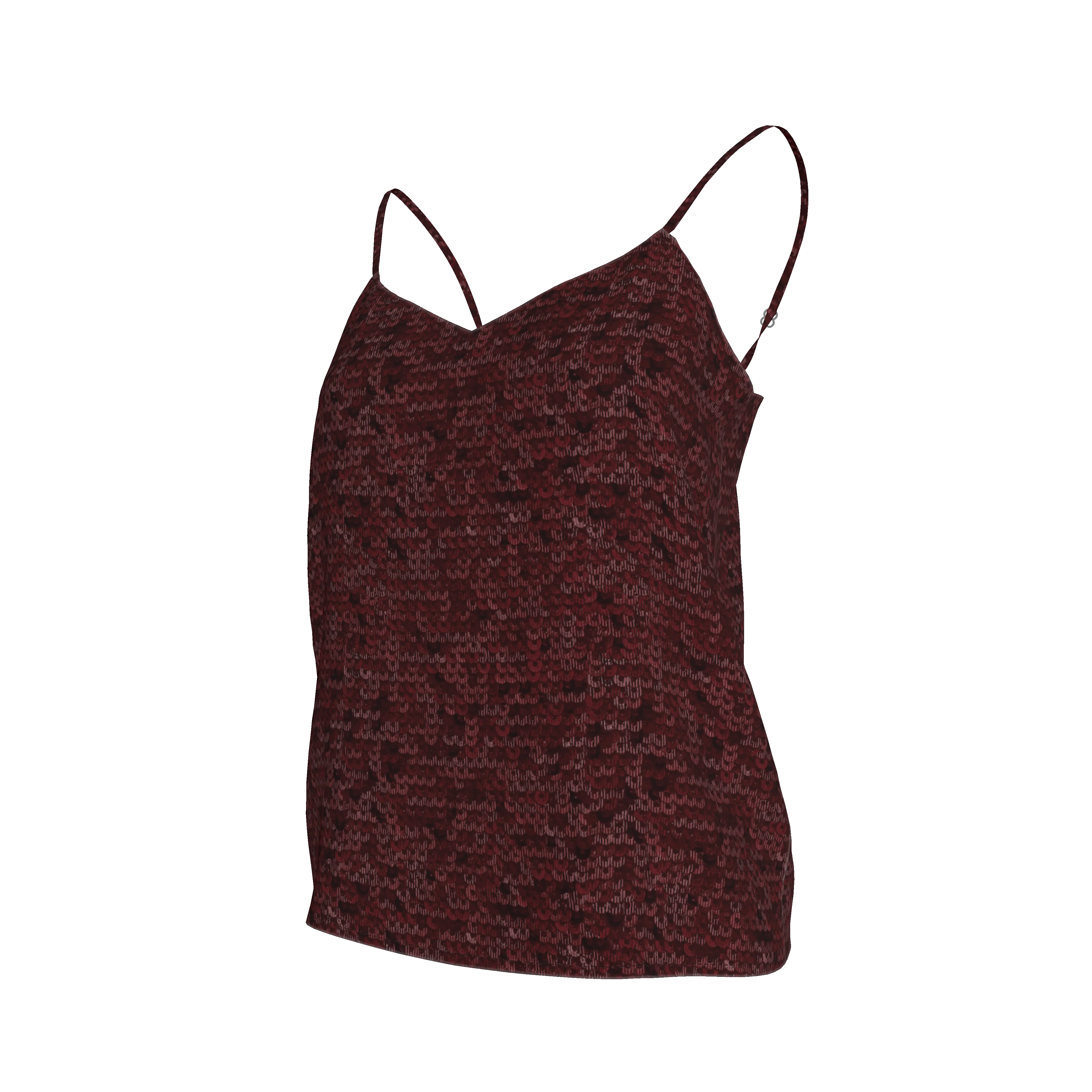 Khala Cami | Wine Sequins - Pasdaily